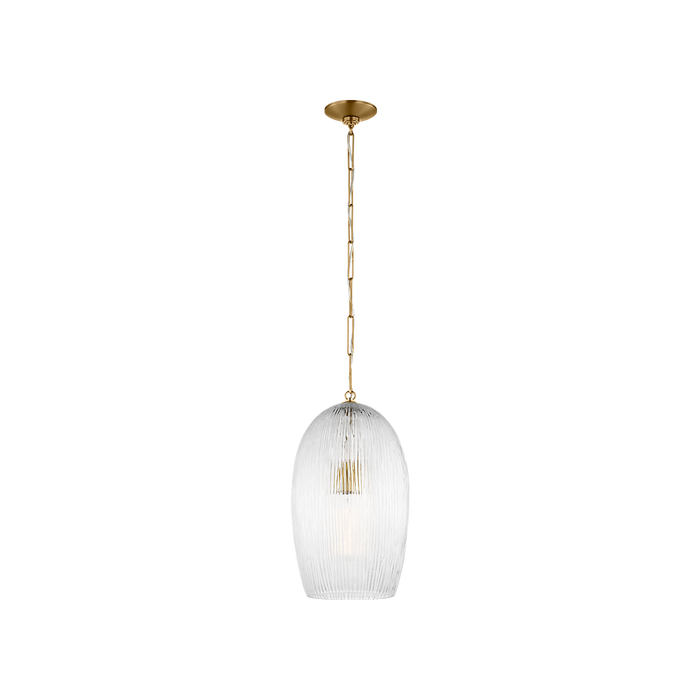 Generation Lighting Serafina 11 Inch Pendant In Burnished Brass (HP1001BBS)