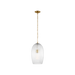 Generation Lighting Serafina 11 Inch Pendant In Burnished Brass (HP1001BBS)