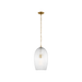 Generation Lighting Serafina 11 Inch Pendant In Burnished Brass (HP1001BBS)