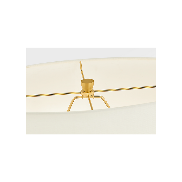 Generation Lighting Pente 27 Inch Table Lamp In Cracked Honey (HT1161CHO)