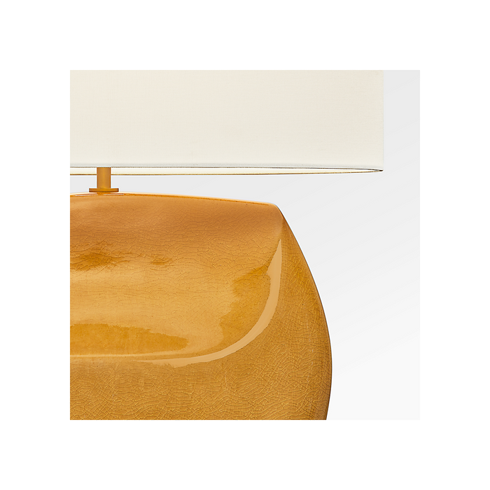 Generation Lighting Pente 27 Inch Table Lamp In Cracked Honey (HT1161CHO)