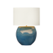 Generation Lighting Pente 27 Inch Table Lamp In Deep Ocean Crackle (HT1161DOC)