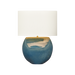 Generation Lighting Pente 27 Inch Table Lamp In Deep Ocean Crackle (HT1161DOC)