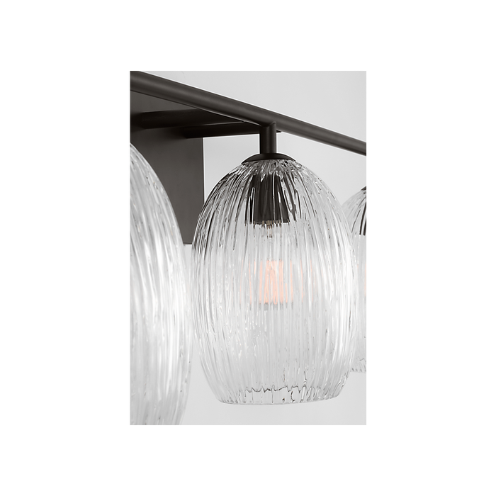 Generation Lighting Serafina 27 Inch Bath Fixture In Aged Iron (HV1003AI)