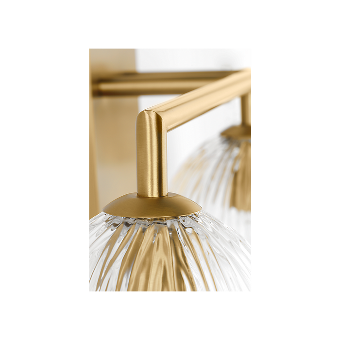 Generation Lighting Serafina 27 Inch Bath Fixture In Burnished Brass (HV1003BBS)