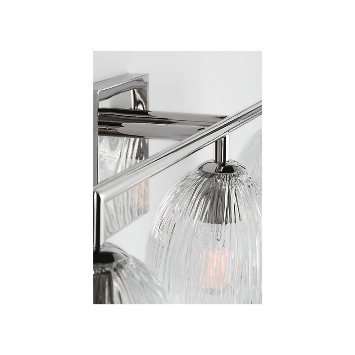 Generation Lighting Serafina 27 Inch Bath Fixture In Polished Nickel (HV1003PN)