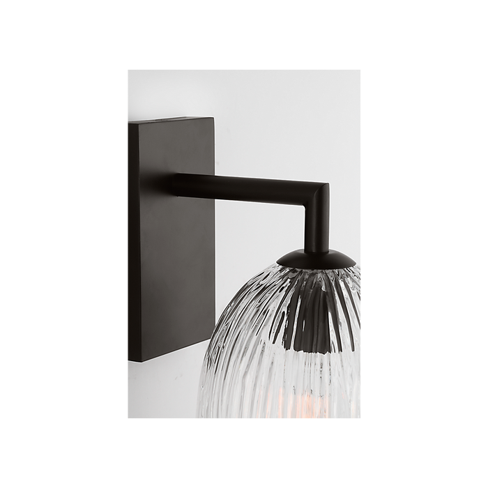 Generation Lighting Serafina 10 Inch Sconce In Aged Iron (HW1001AI)