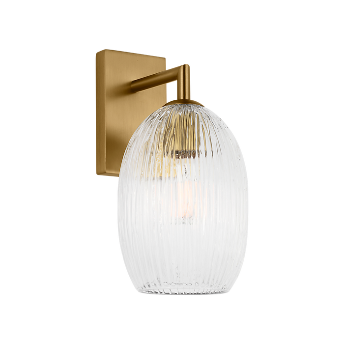 Generation Lighting Serafina 10 Inch Sconce In Burnished Brass (HW1001BBS)