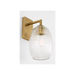 Generation Lighting Serafina 10 Inch Sconce In Burnished Brass (HW1001BBS)