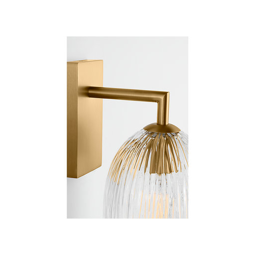 Generation Lighting Serafina 10 Inch Sconce In Burnished Brass (HW1001BBS)