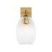 Generation Lighting Serafina 10 Inch Sconce In Burnished Brass (HW1001BBS)