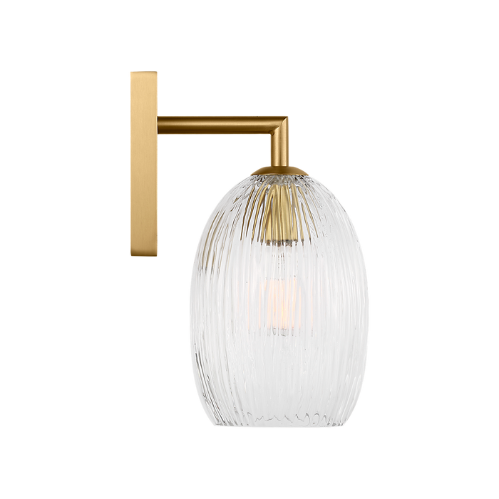 Generation Lighting Serafina 10 Inch Sconce In Burnished Brass (HW1001BBS)
