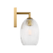Generation Lighting Serafina 10 Inch Sconce In Burnished Brass (HW1001BBS)