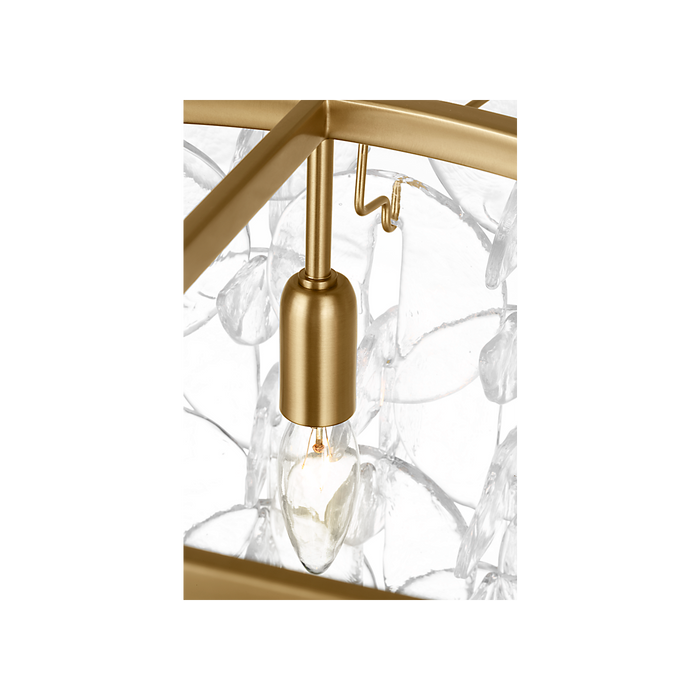 Generation Lighting Candace 32 Inch Chandelier In Burnished Brass (KSC1158BBS)