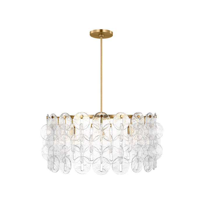 Generation Lighting Candace 32 Inch Chandelier In Burnished Brass (KSC1158BBS)