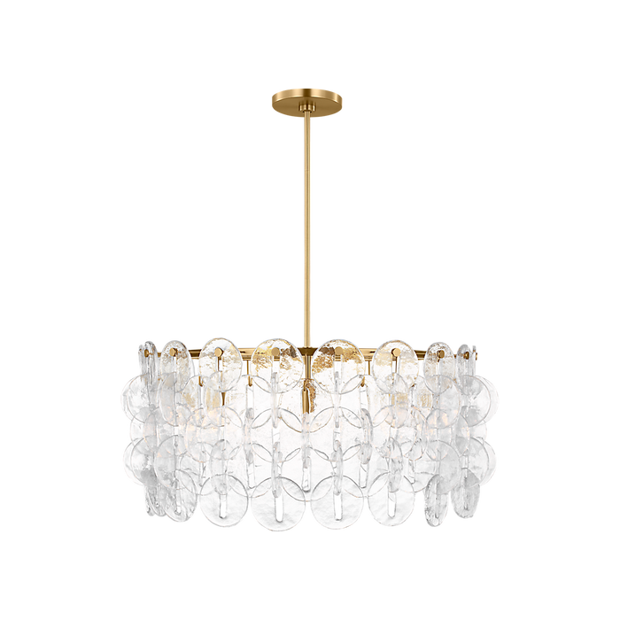 Generation Lighting Candace 32 Inch Chandelier In Burnished Brass (KSC1158BBS)