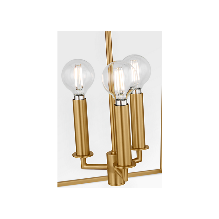 Generation Lighting Carlyle 18 Inch Lantern In Burnished Brass (KSC1174BBS)