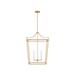 Generation Lighting Carlyle 21 Inch Lantern In Burnished Brass (KSC1194BBS)