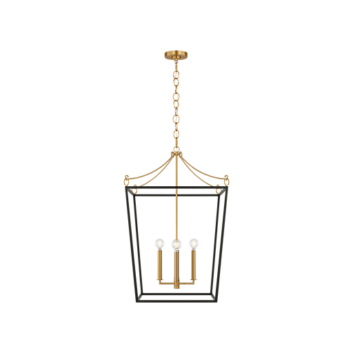 Generation Lighting Carlyle 21 Inch Lantern In Midnight Black (KSC1194MBK)