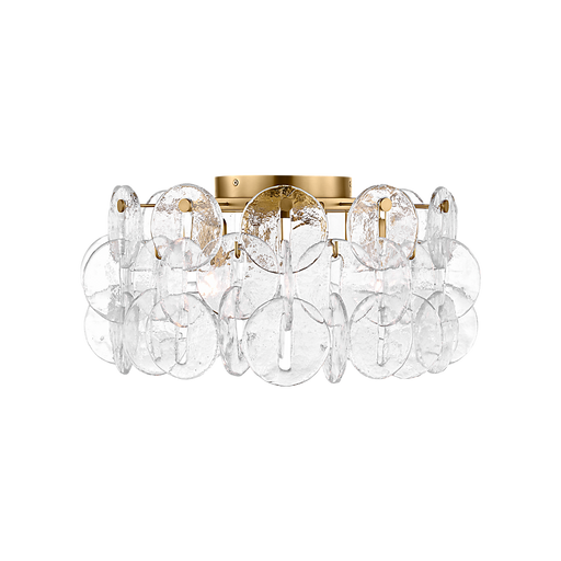 Generation Lighting Candace 21 Inch Flush Mount In Burnished Brass (KSF1113BBS)