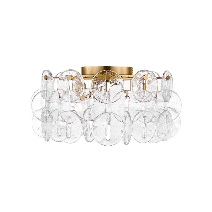 Generation Lighting Candace 21 Inch Flush Mount In Burnished Brass (KSF1113BBS)