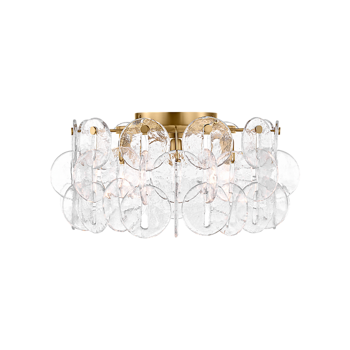 Generation Lighting Candace 21 Inch Flush Mount In Burnished Brass (KSF1113BBS)