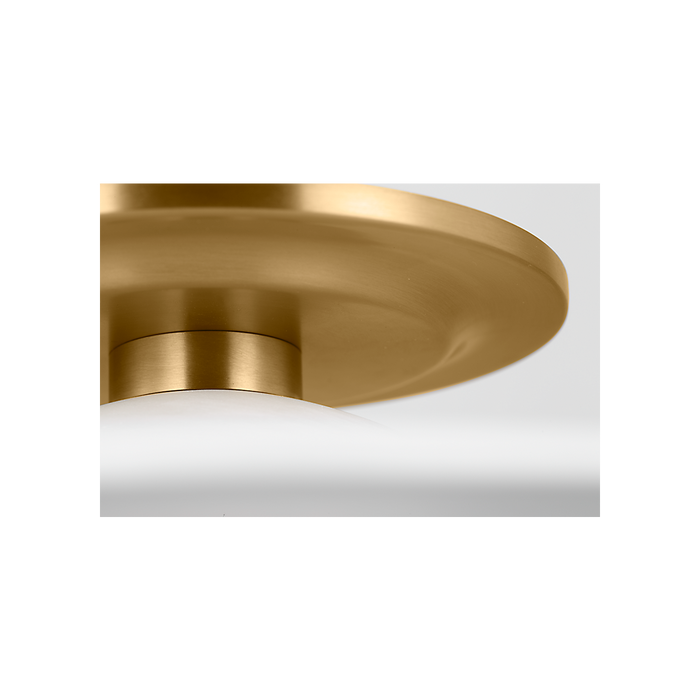 Generation Lighting Endicott 16 Inch Flush Mount In Burnished Brass (KSF1121BBS)