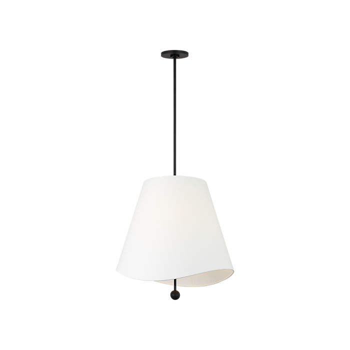 Generation Lighting Beauvoir 24 Inch Hanging Shade In Midnight Black (KSP1224MBK)