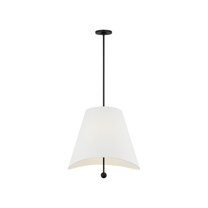 Generation Lighting Beauvoir 24 Inch Hanging Shade In Midnight Black (KSP1224MBK)