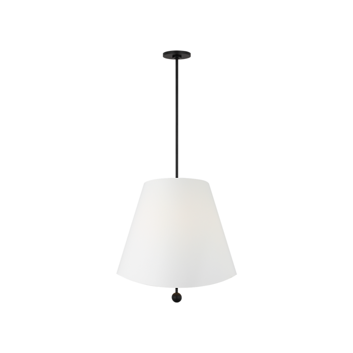 Generation Lighting Beauvoir 24 Inch Hanging Shade In Midnight Black (KSP1224MBK)