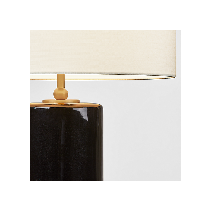 Generation Lighting Lauren 26 Inch Table Lamp In Black Ceramic (KST1241CBK)