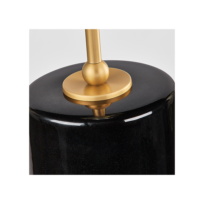 Generation Lighting Lauren 26 Inch Table Lamp In Black Ceramic (KST1241CBK)