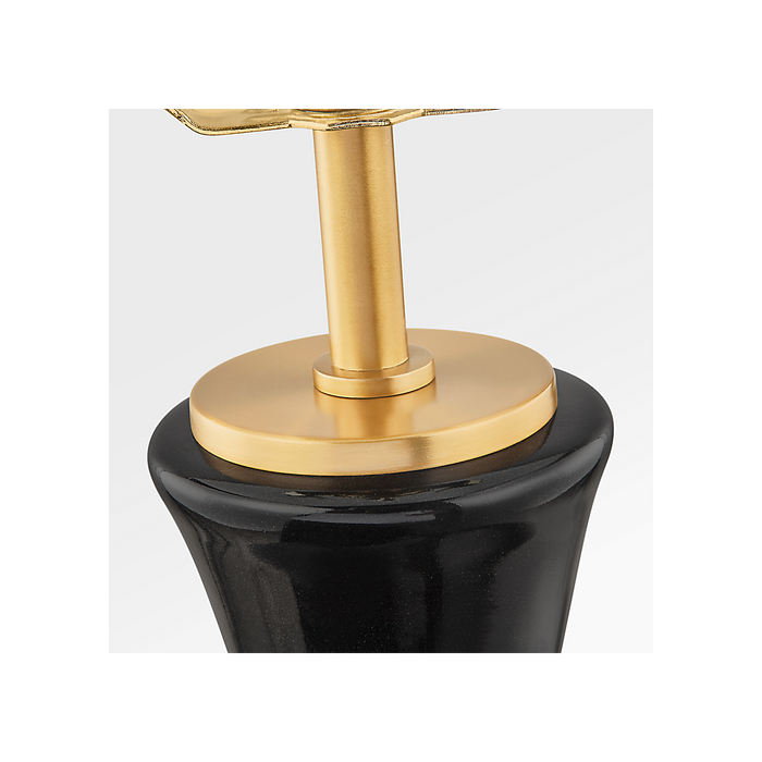 Generation Lighting Amber 21 Inch Table Lamp In Black Ceramic (KST1251CBK)