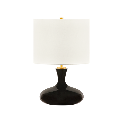 Generation Lighting Amber 21 Inch Table Lamp In Black Ceramic (KST1251CBK)