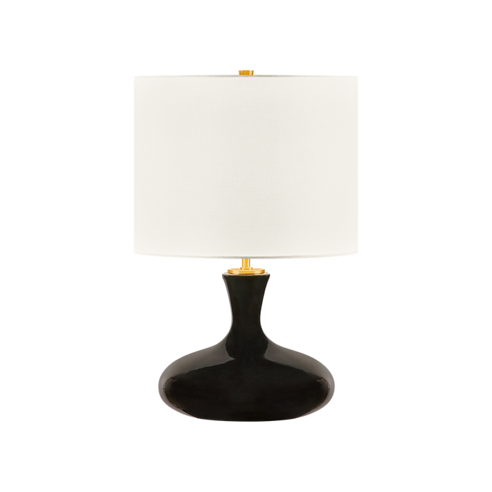 Generation Lighting Amber 21 Inch Table Lamp In Black Ceramic (KST1251CBK)