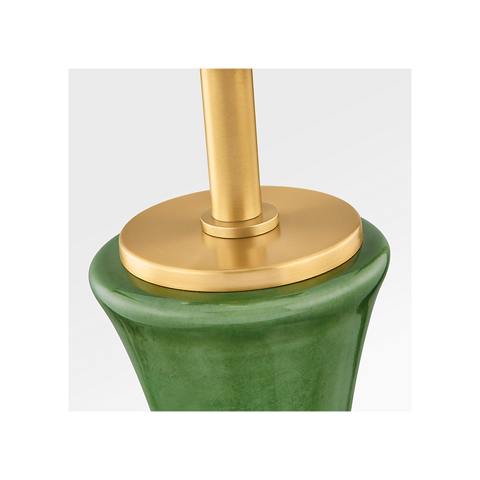 Generation Lighting Amber 21 Inch Table Lamp In Green (KST1251GG)