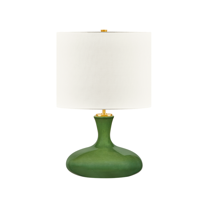 Generation Lighting Amber 21 Inch Table Lamp In Green (KST1251GG)