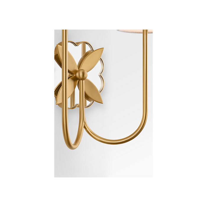 Generation Lighting Spencer 13 Inch Double Sconce In Burnished Brass (KSW1192BBS)