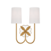 Generation Lighting Spencer 13 Inch Double Sconce In Burnished Brass (KSW1192BBS)