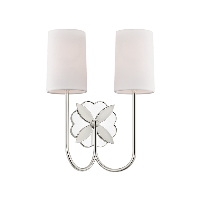 Generation Lighting Spencer 13 Inch Double Sconce In Polished Nickel (KSW1192PN)