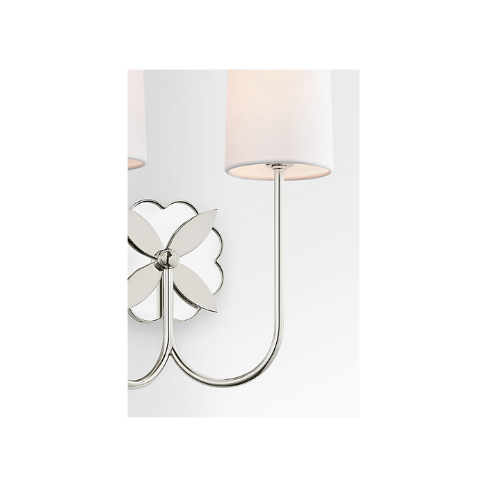 Generation Lighting Spencer 13 Inch Double Sconce In Polished Nickel (KSW1192PN)