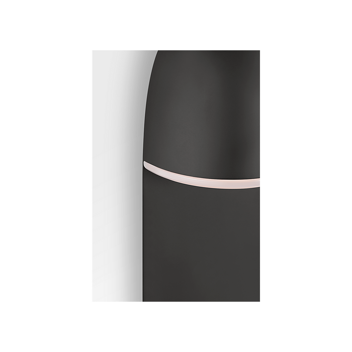 Generation Lighting Axel 16 Inch Sconce In Midnight Black (KSW1221MBK)