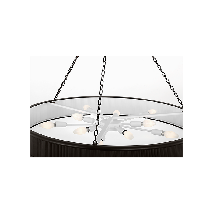 Generation Lighting Ritz 36 Inch Chandelier In Aged Iron (PCC10110AI)