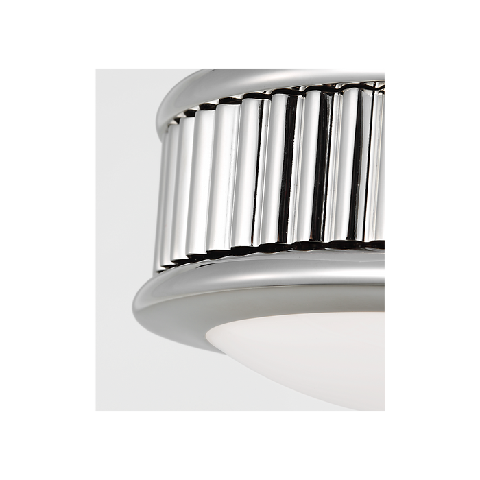 Generation Lighting Ritz 5 Inch Flush Mount In Polished Nickel (PCF1001PN)