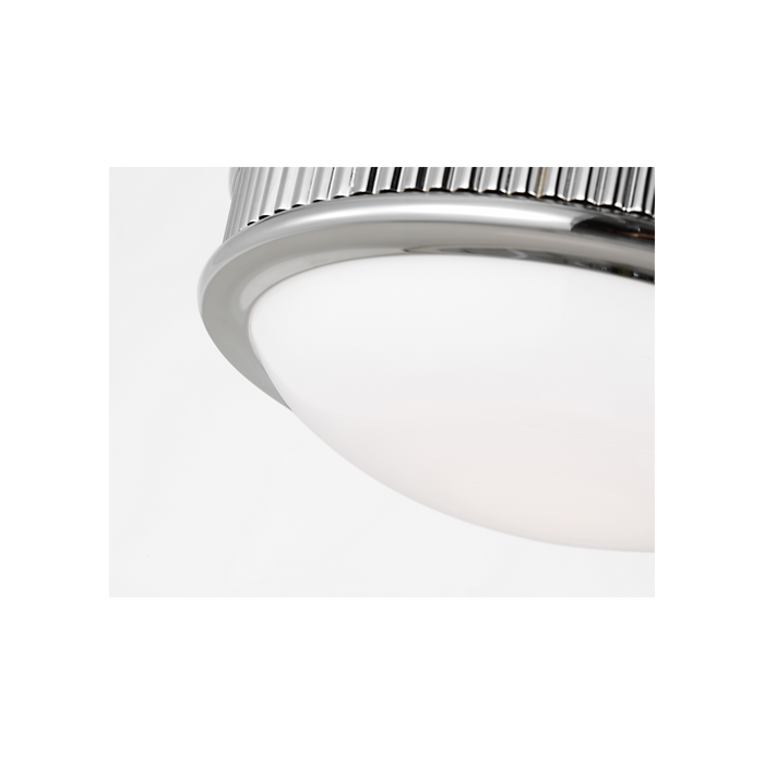 Generation Lighting Ritz 8 Inch Flush Mount In Polished Nickel (PCF1011PN)