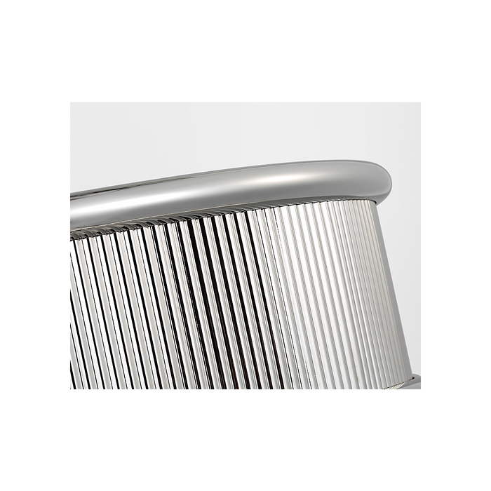 Generation Lighting Ritz 18 Inch Flush Mount In Polished Nickel (PCF1025PN)