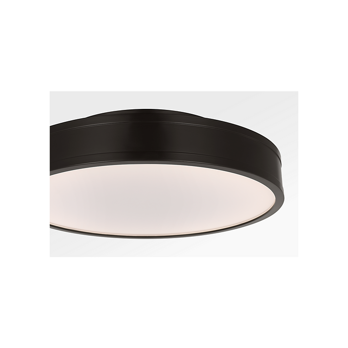 Generation Lighting Dupont 16 Inch Round Semi Flush In Aged Iron (PCF1041AI)