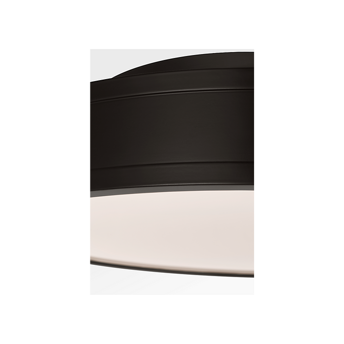 Generation Lighting Dupont 16 Inch Round Semi Flush In Aged Iron (PCF1041AI)