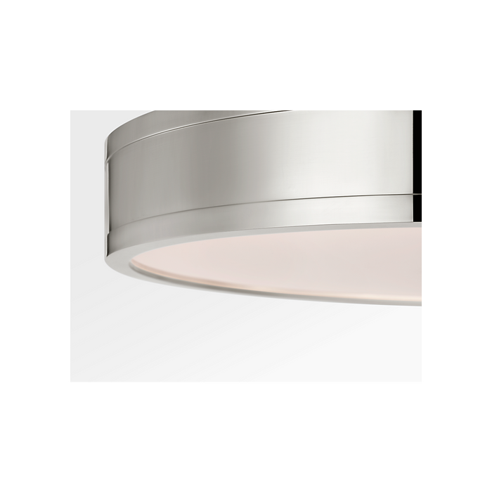 Generation Lighting Dupont 16 Inch Round Semi Flush In Polished Nickel (PCF1041PN)