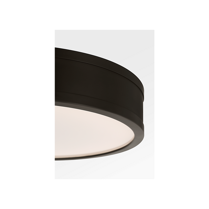 Generation Lighting Dupont 12 Inch Round Semi Flush In Aged Iron (PCF1051AI)